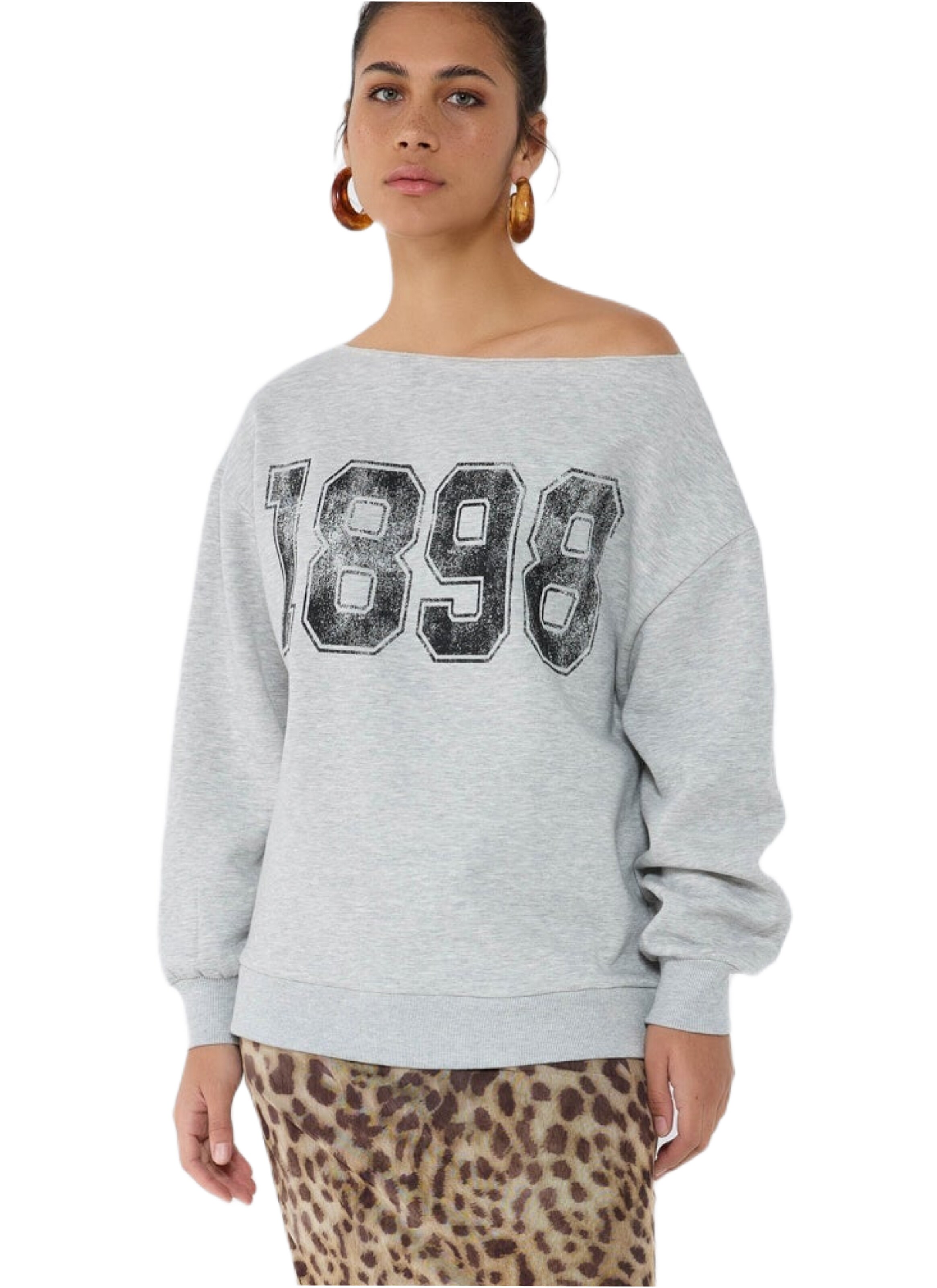 No Matter What Sweatshirt in Grijs