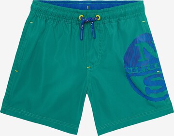 Shorts de bain North Sails en vert : devant