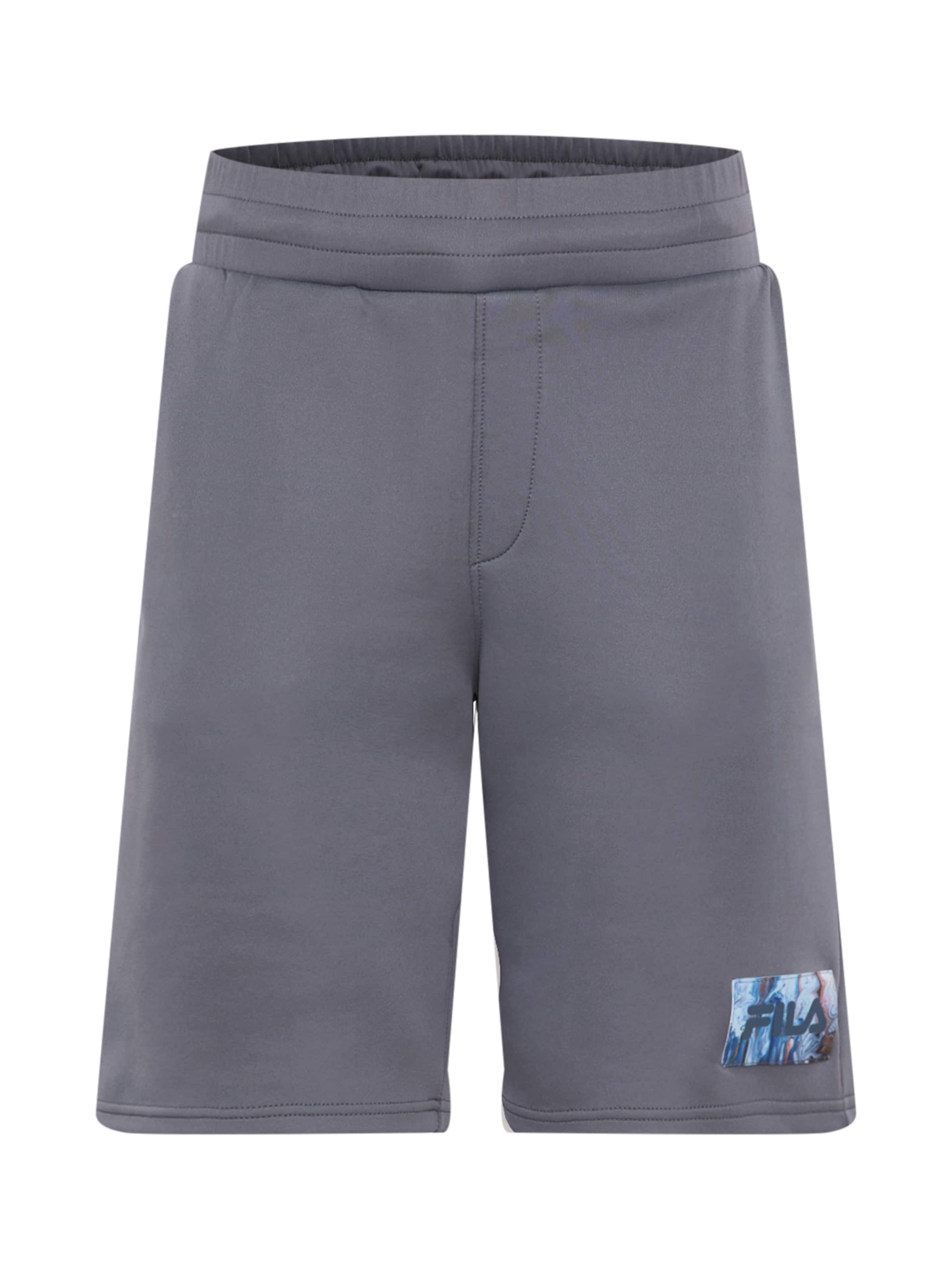 FILA Slimfit Sportshorts in Grau: Vorderseite