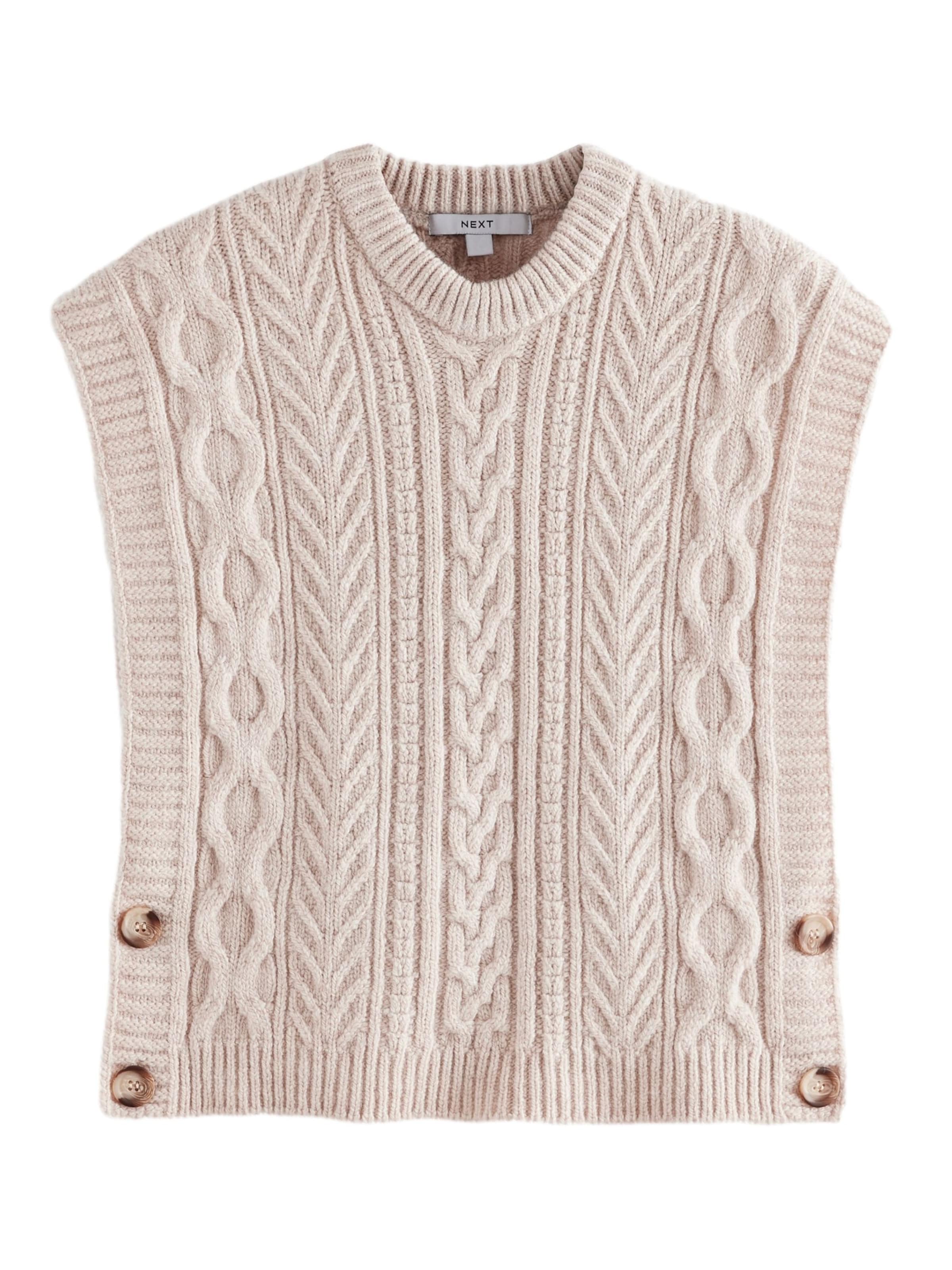 Next Sticktop in Beige: Vorderseite