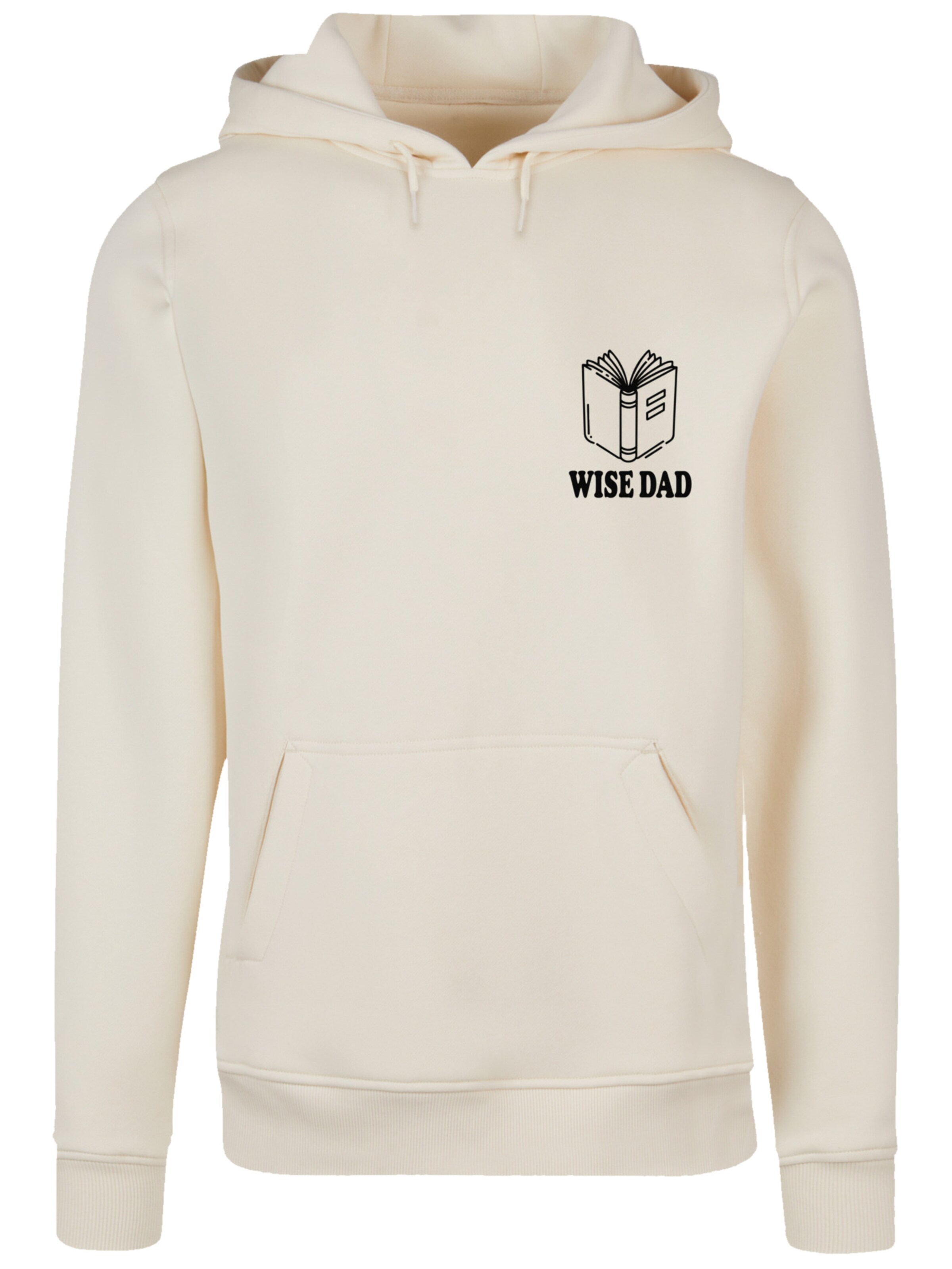 F4NT4STIC Sweatshirt 'Wise Dad Lustiges Vatertagsmotiv für schlaue Väter' in Beige: voorkant