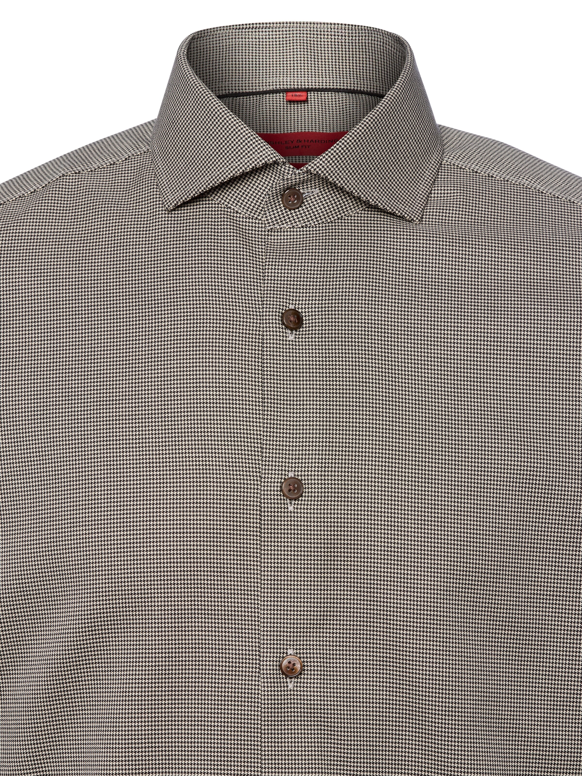 Finshley & Harding Slim Fit Hemd in Beige