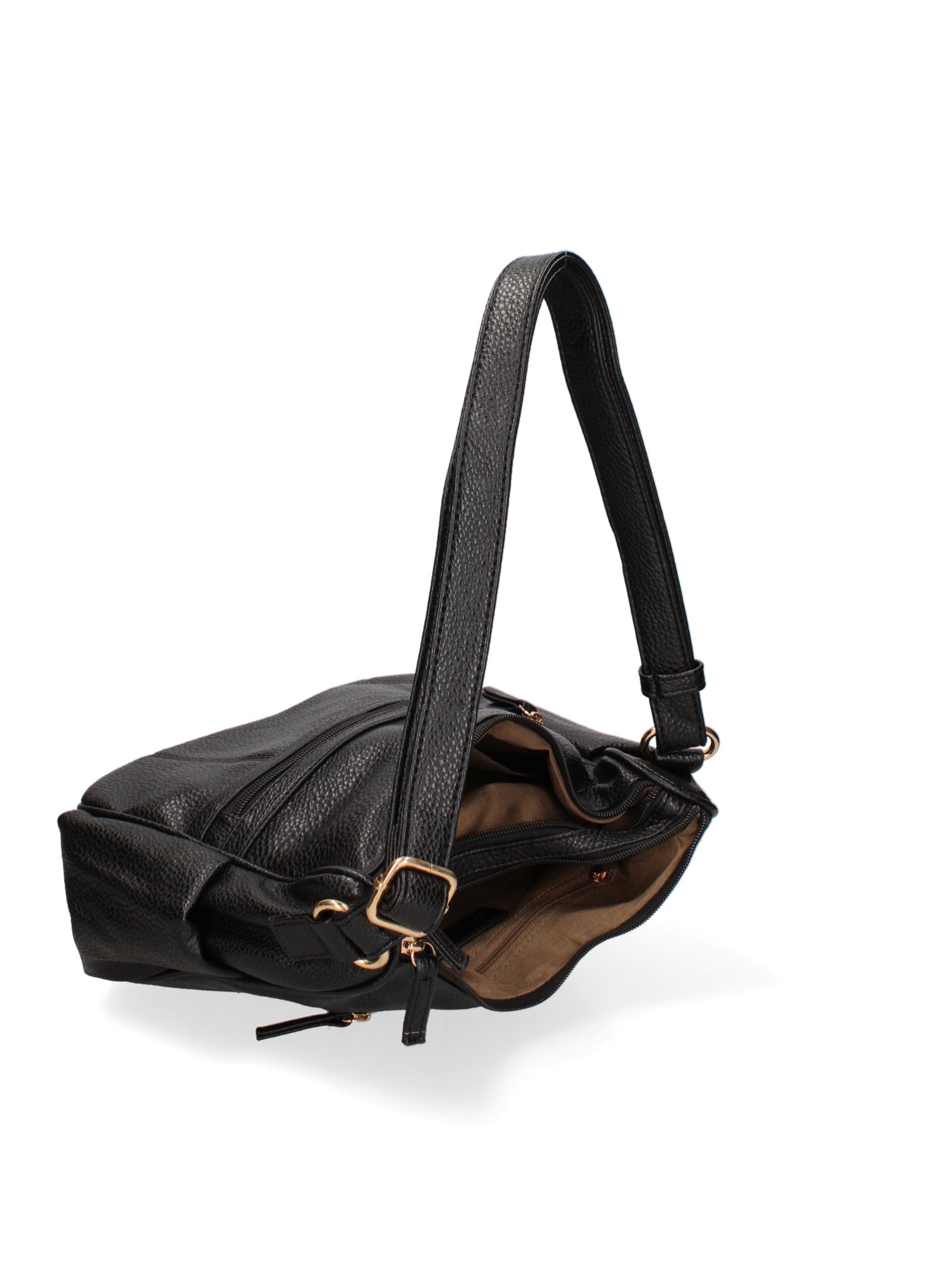 Borsa a tracolla 'Borsa a Tracolla Donna B Cavalli Ecopelle Zip Tasche Multiple 28x24cm' di B. Cavalli in nero