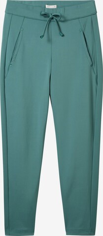 TOM TAILOR Tapered Trousers in Green: front