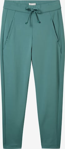 Effilé Pantalon TOM TAILOR en vert : devant