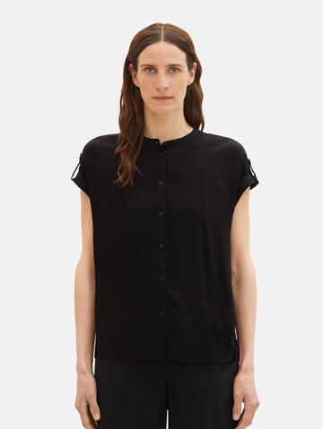 TOM TAILOR Bluse in Schwarz: predná strana