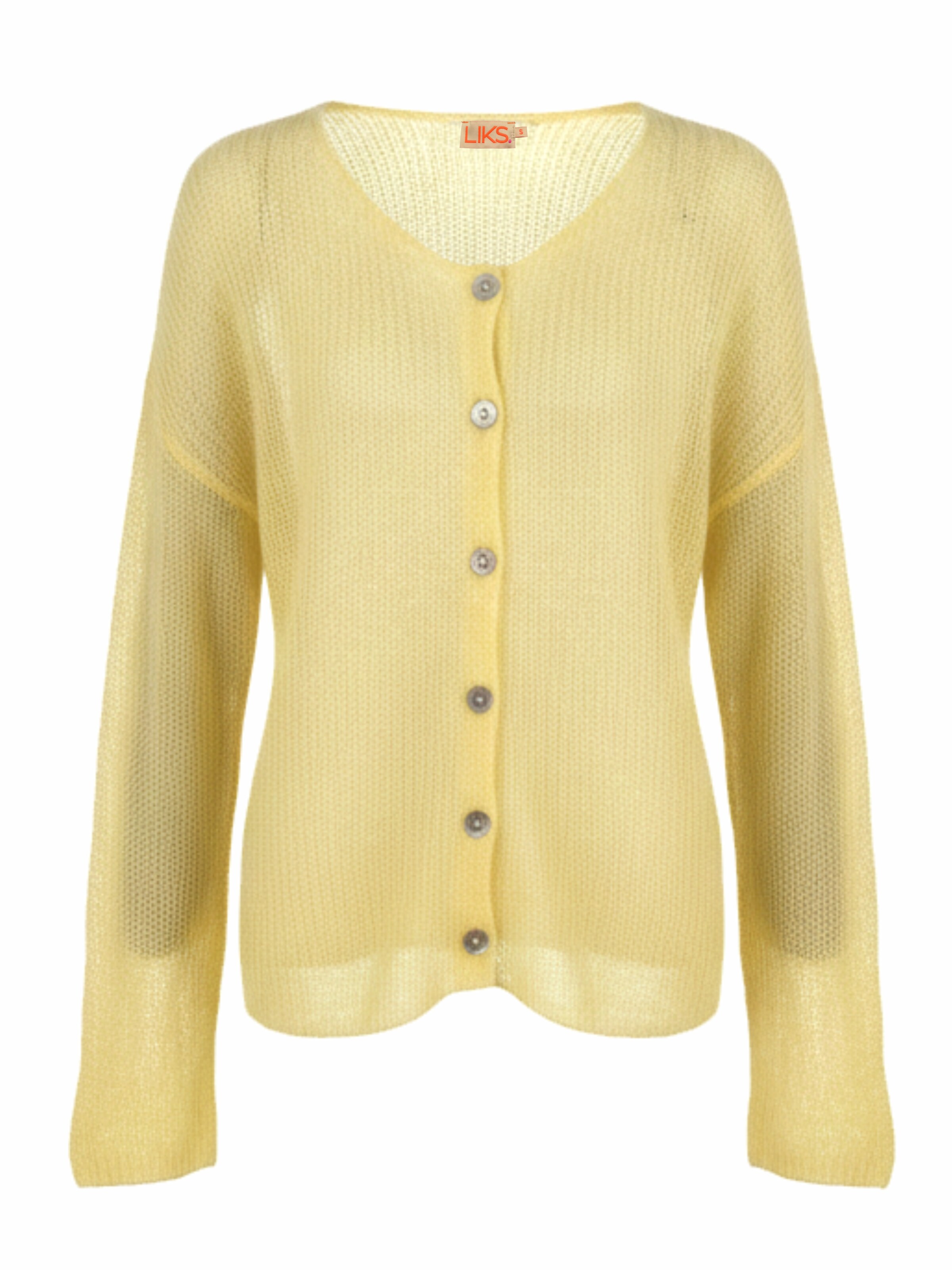 LIKS. Munich Strickjacke‌‌‌‌‌‌‌‌‌ in Gelb: Vorderseite