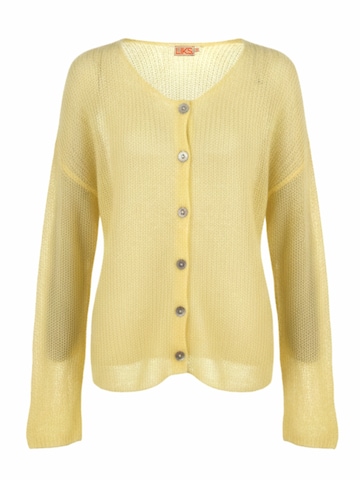 LIKS. Munich Strickjacke in Gelb: Vorderseite