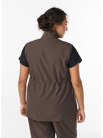 Gilet de sport 'Aclara' Active by Zizzi en marron