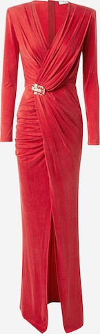 Elisabetta Franchi Вечерна рокля в червено: отпред