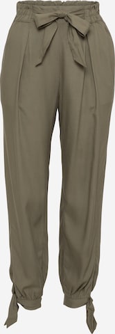 American Eagle Tapered Pleat-Front Pants in Green: front