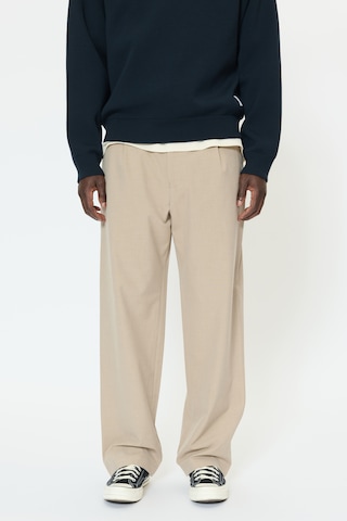 Loosefit Pantalon à pince 'MAChino' Matinique en beige : devant