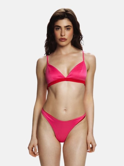 EKCENTRIK Bikini Top 'French Kiss' in Neon pink, Item view