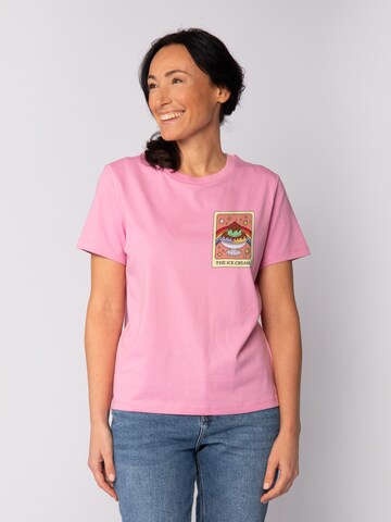 T-shirt 'Tarot The Ice Cream' Watapparel en rose : devant