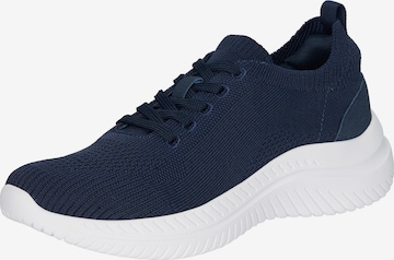 Elara Platform trainers in Blue: front