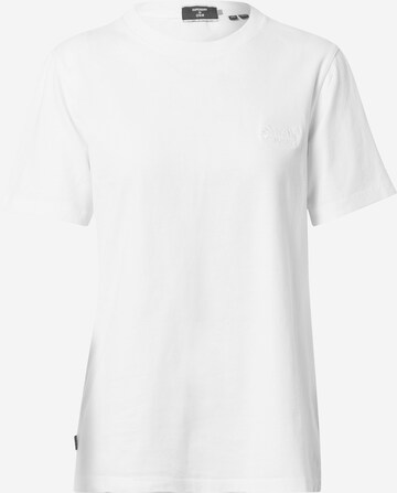 T-shirt 'Classic' Superdry en blanc : devant