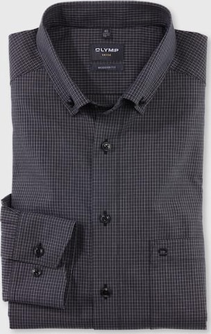 OLYMP Regular fit Button Up Shirt in Grey: front