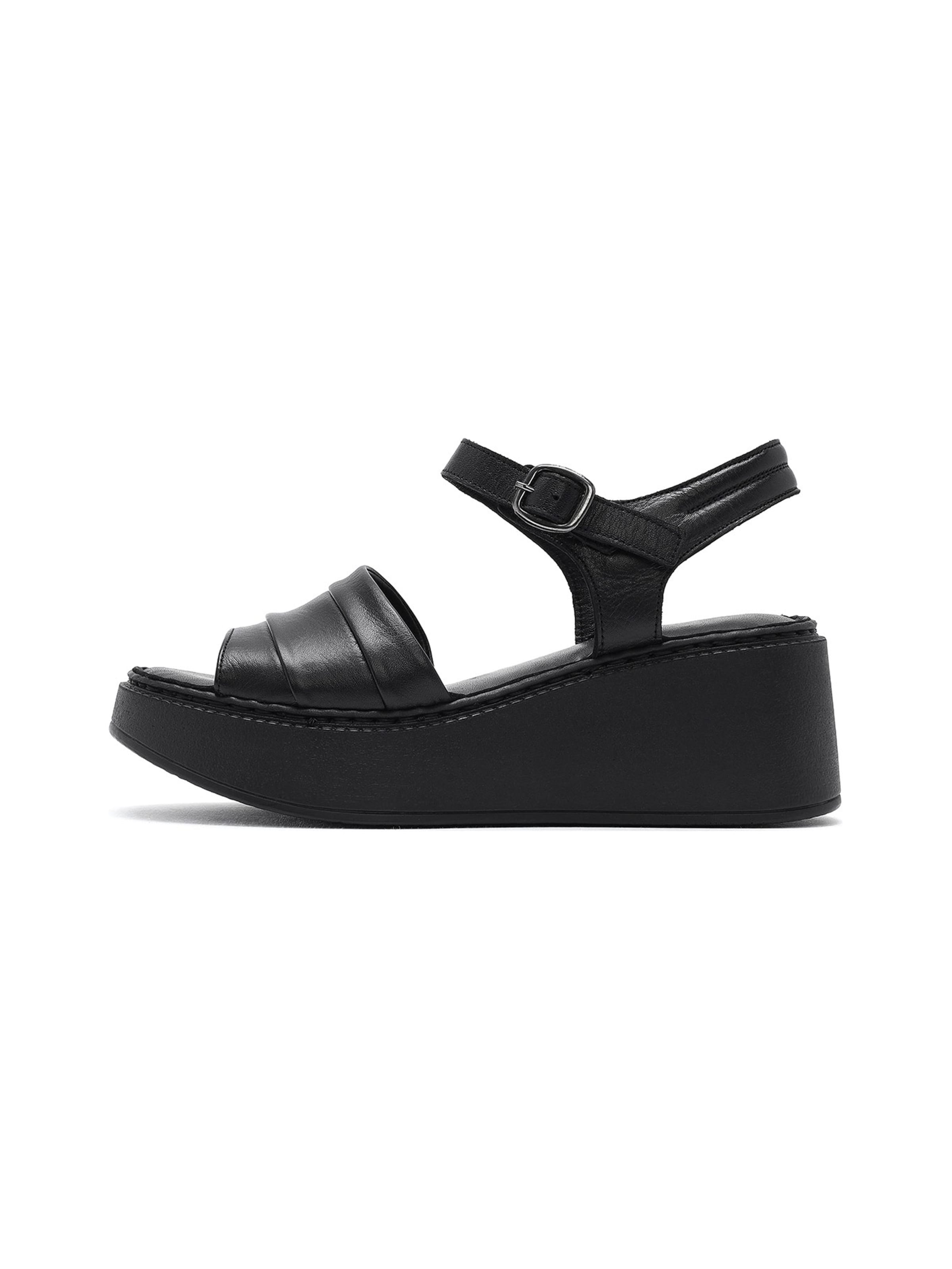 Sandales Derimod en noir : devant