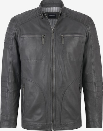 BABISTA Lederjacke 'Zanzino' in Grau: Vorderseite