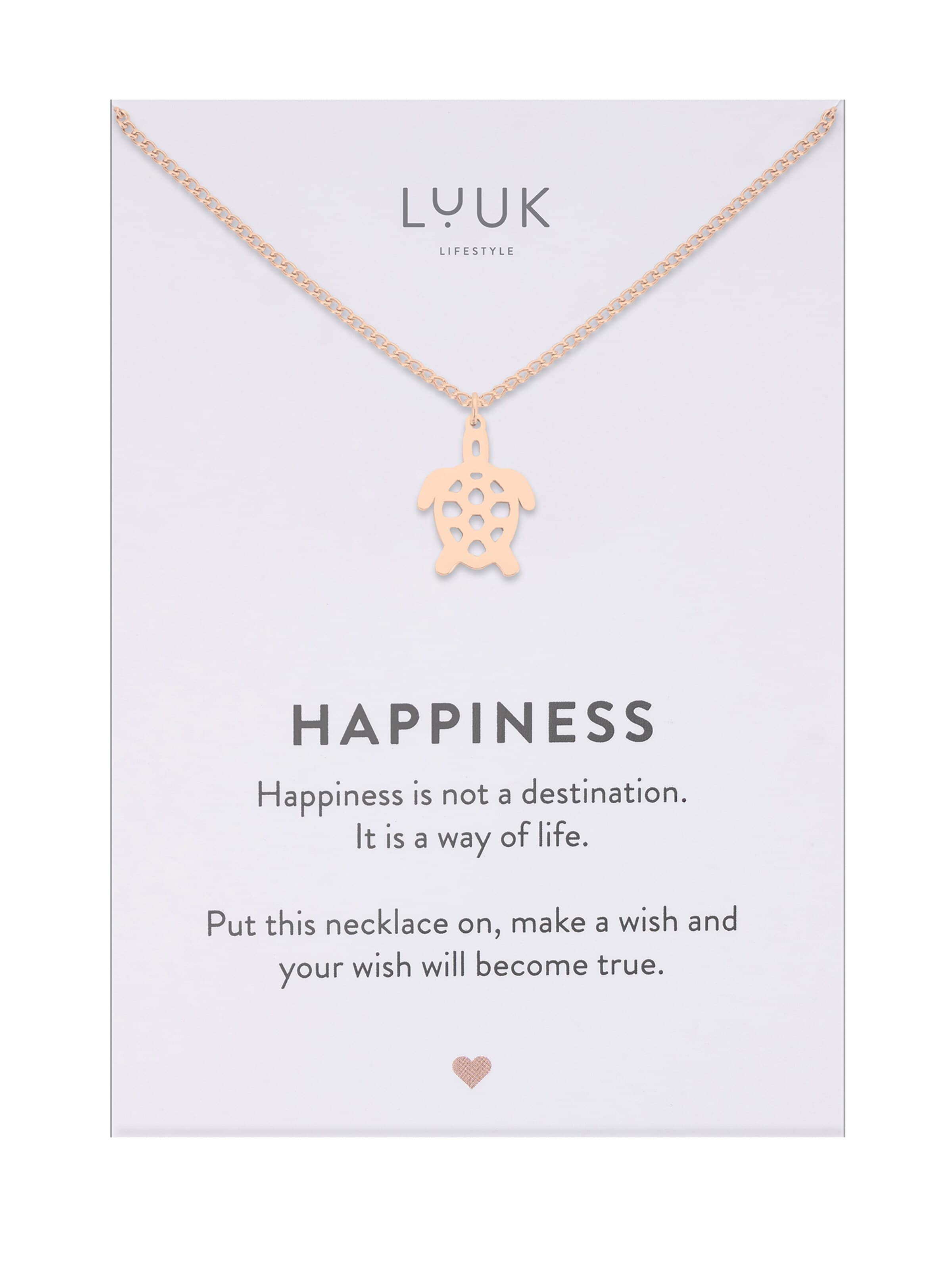 LUUK LIFESTYLE Necklace in Gold: front