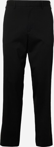 BURTON MENSWEAR LONDON Regular Trousers in Black: front