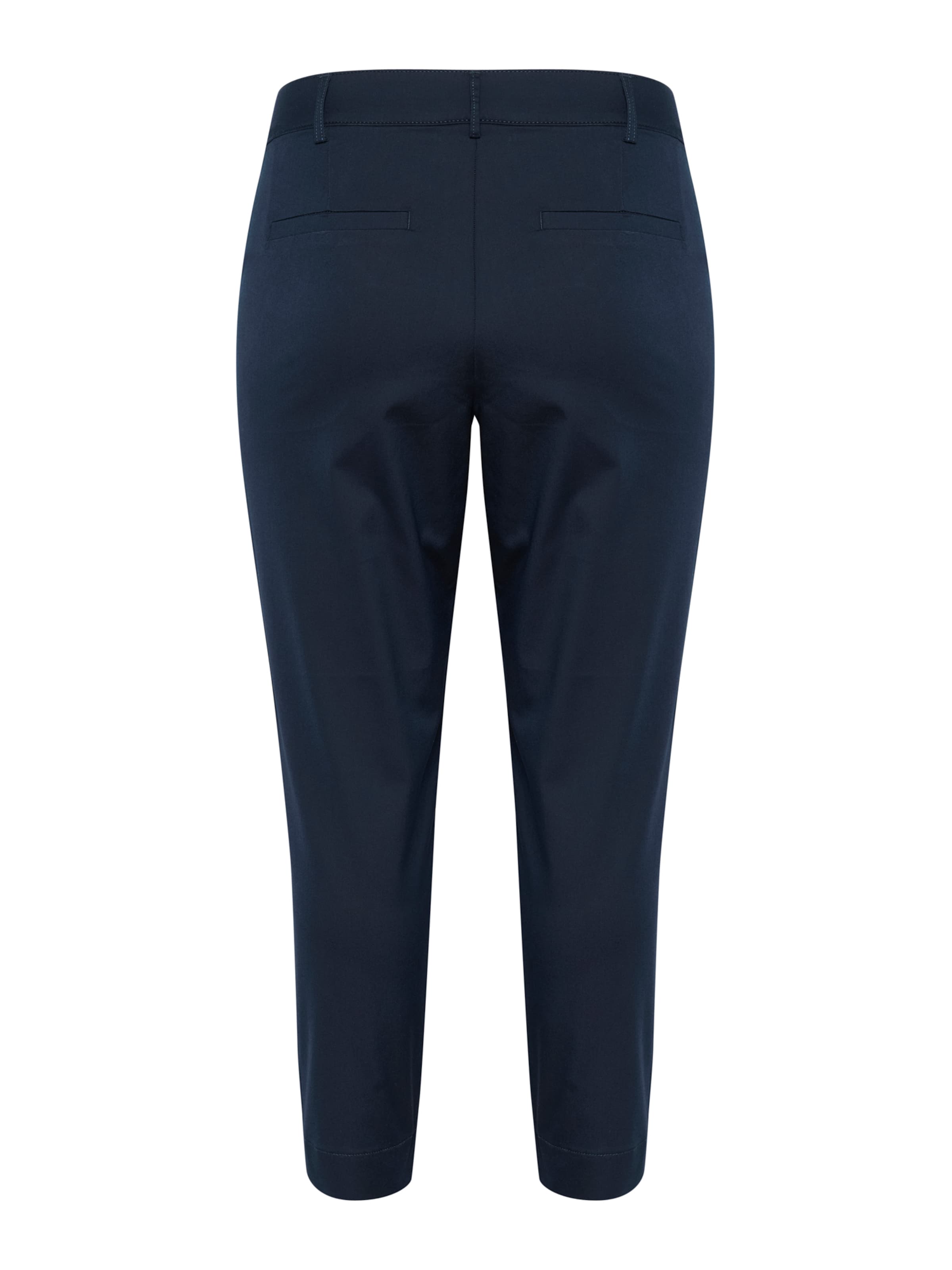 KAFFE CURVE Slimfit Lærredsbukser 'KC Leana' i blå