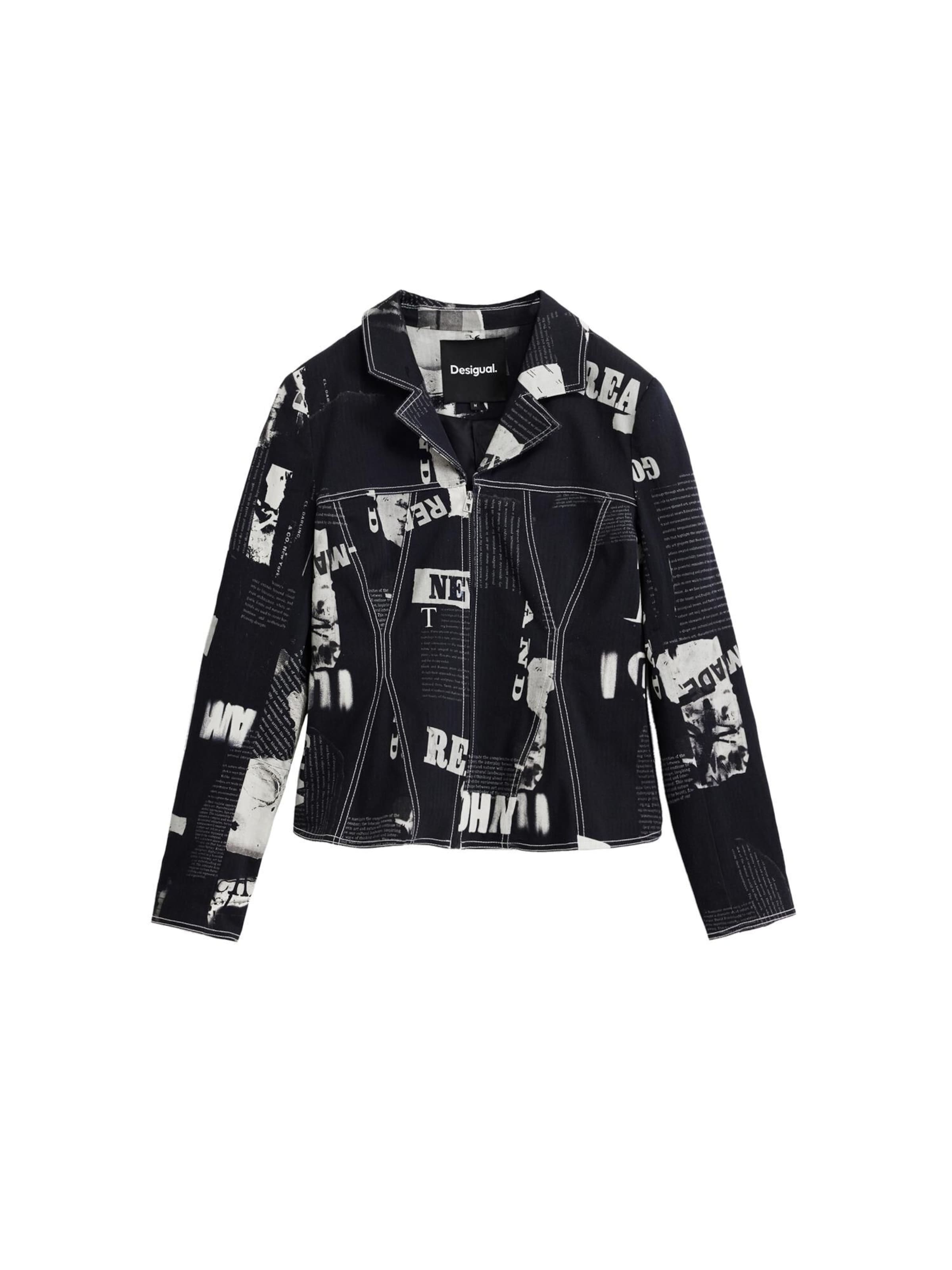 melns Desigual Žakete: no priekšpuses