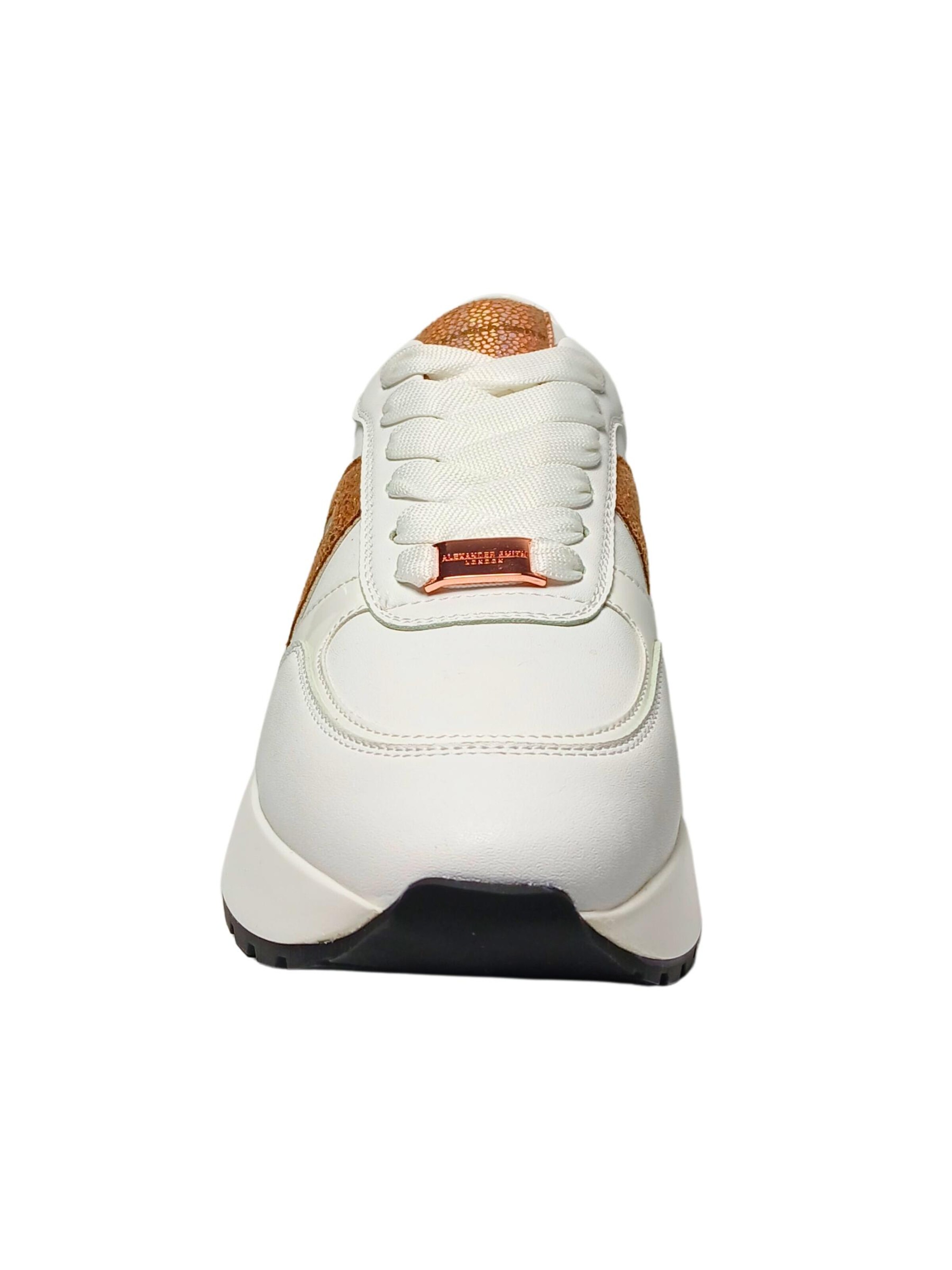 Alexander Smith Platform trainers in White