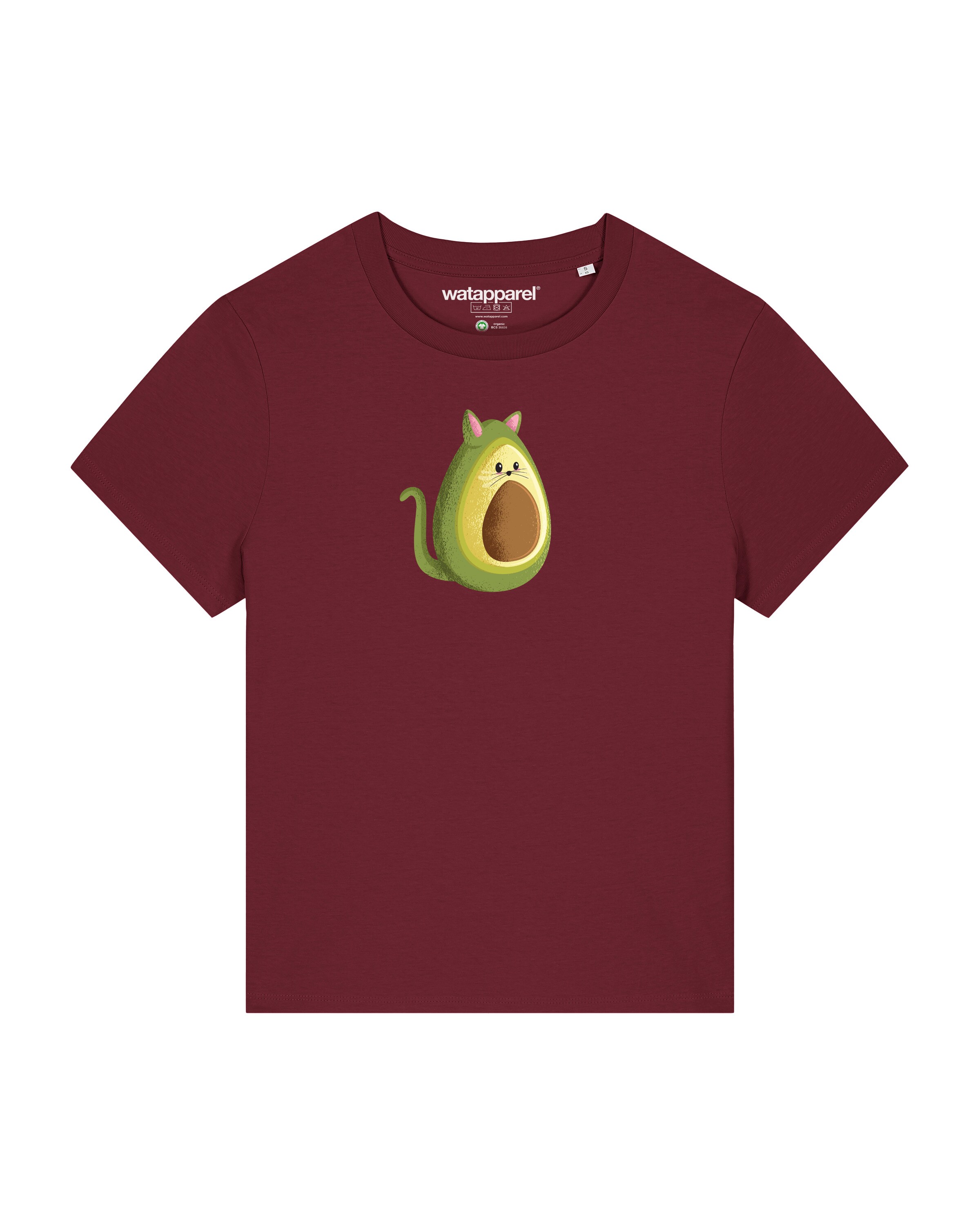 Watapparel T-Shirt 'Avocato' in Rot: Vorderseite