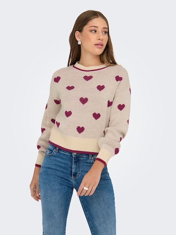 JDY - Jersey 'JDYROMANCE' en beige: frente