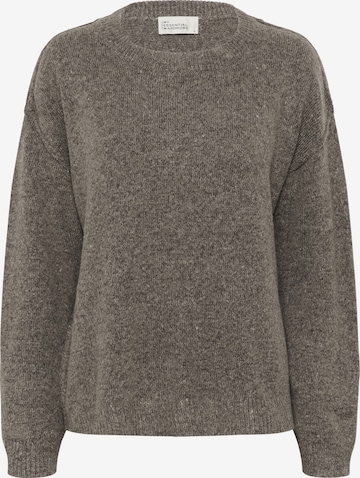 My Essential Wardrobe Pullover 'Paloma Fine' in Braun: Vorderseite