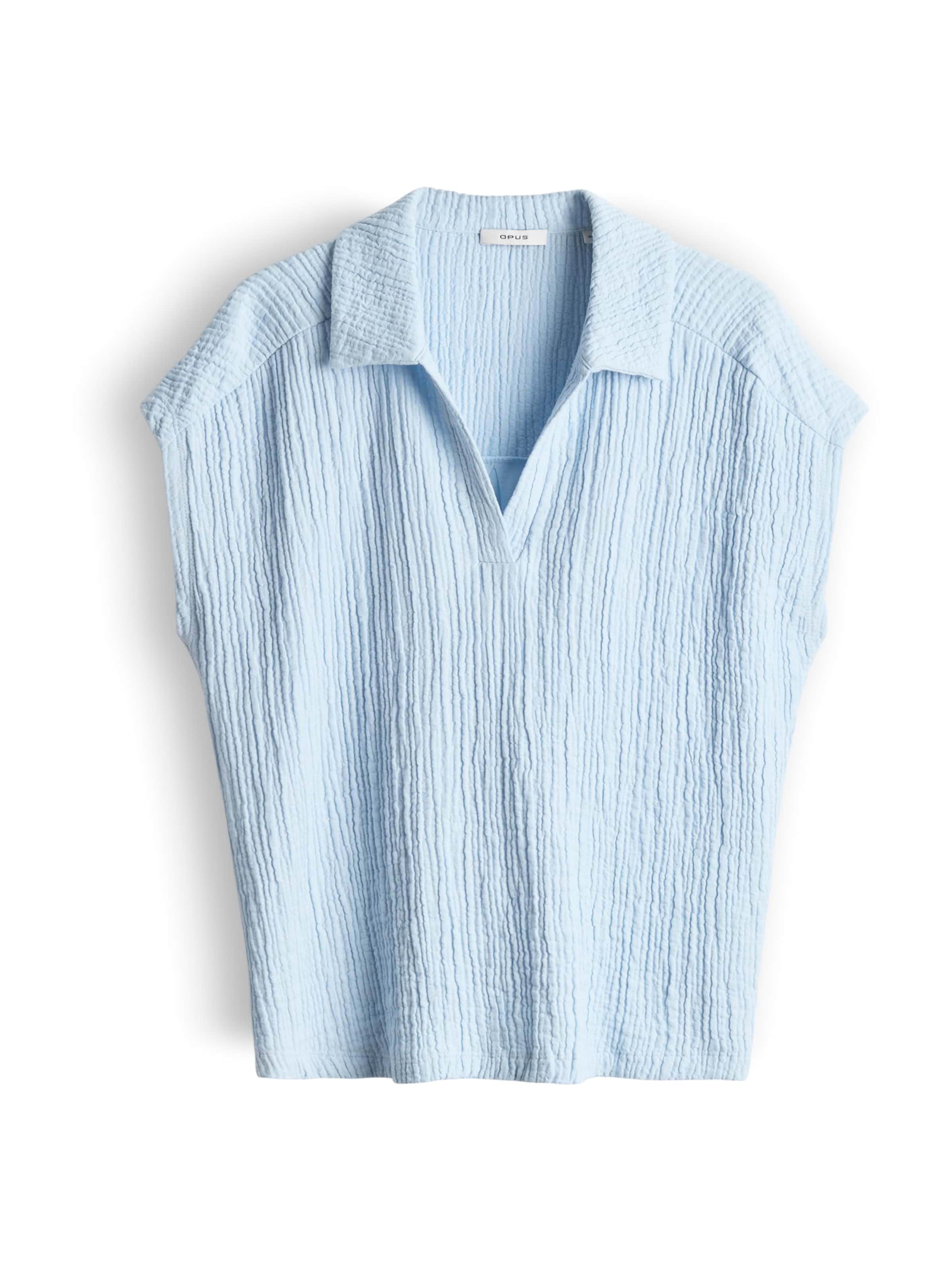 OPUS - Blusa 'Santolini' em azul: frente