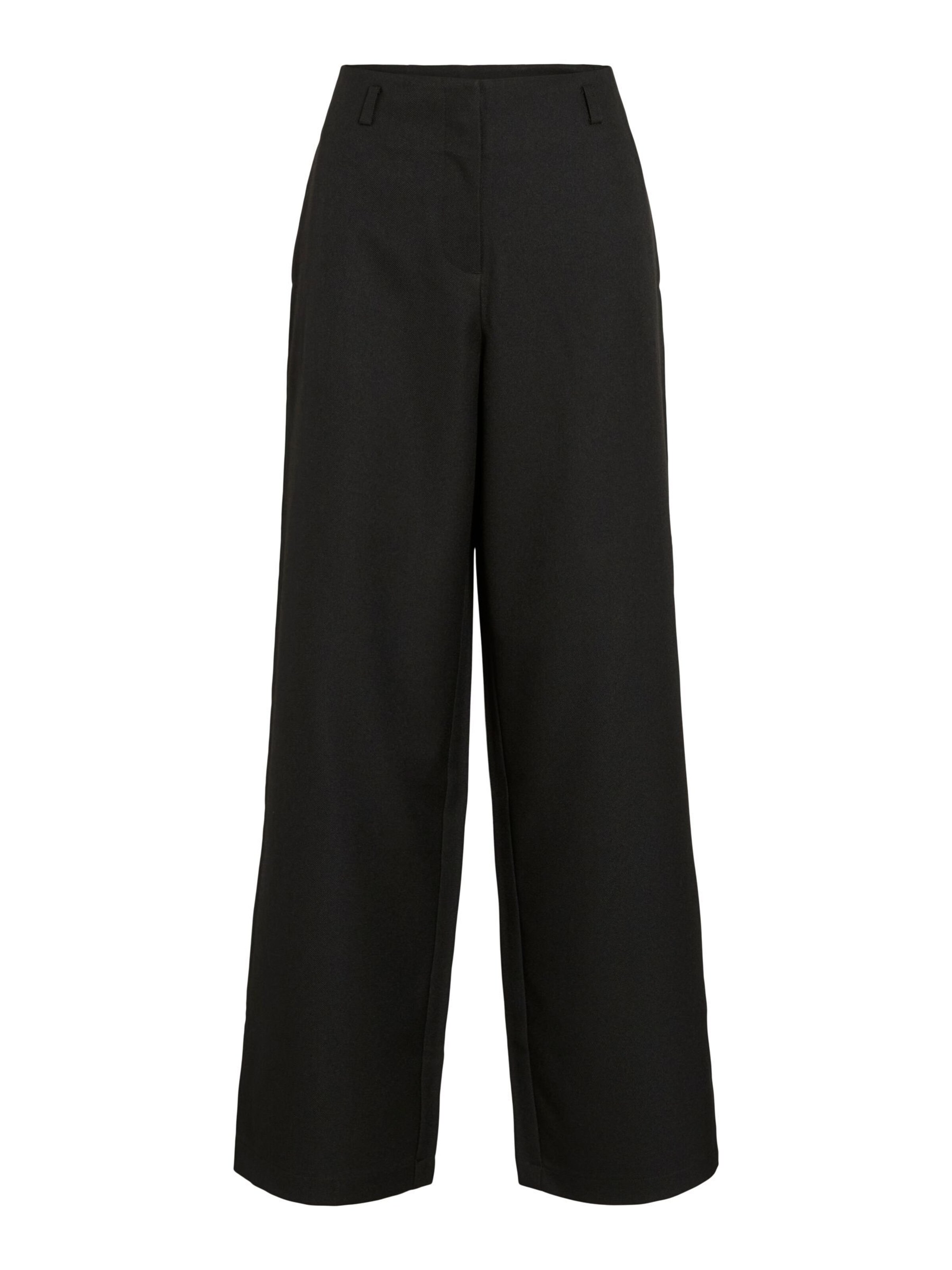 VILA - Pierna ancha Pantalón chino 'VIGurha' en negro: frente