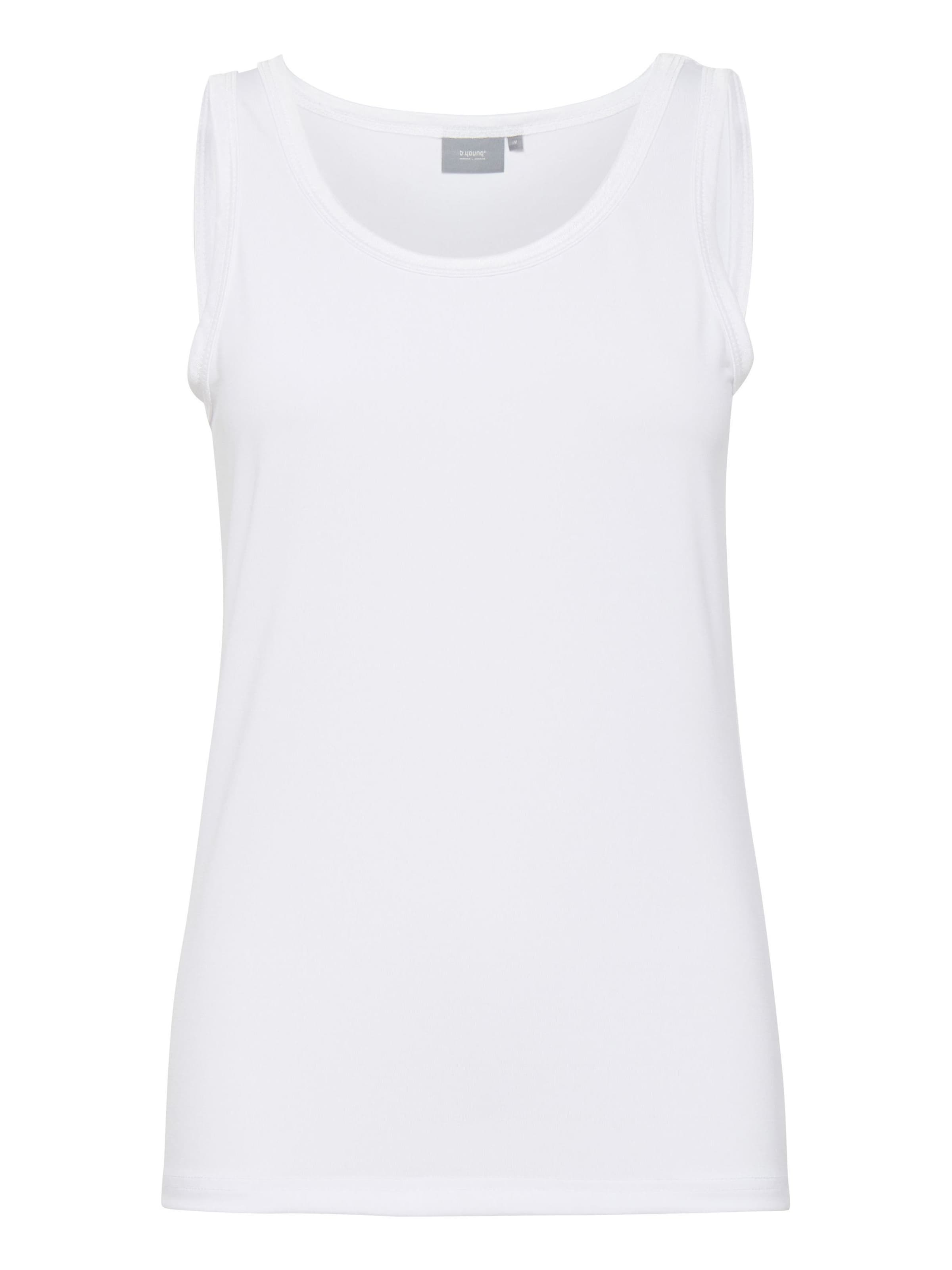 b.young Top 'BYLane' in White: front