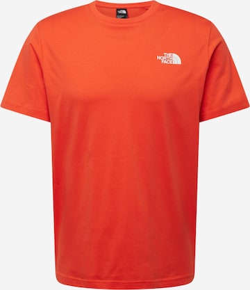 THE NORTH FACE T-shirt 'REDBOX' i orange: framsida