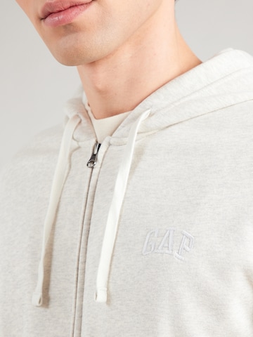 GAP - Sudadera con cremallera 'HERITAGE' en gris
