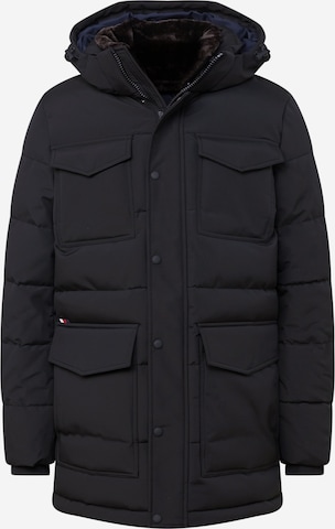 Parka invernale di TOMMY HILFIGER in nero: frontale