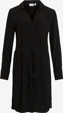 Robe-chemise 'FINI' VILA en noir : devant