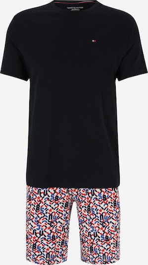 Tommy Hilfiger Underwear Pyjama court en bleu / bleu marine / rouge / blanc, Vue avec produit