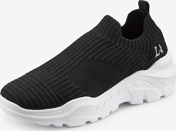 LASCANA Slip-Ons in Black: front