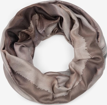 styleBREAKER Schlauchschal 'Bunter Loop Aquarell Farbverlauf Streifen' in Braun: Vorderseite