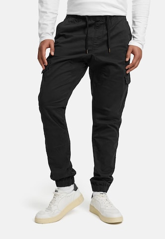 Regular Pantalon cargo 'INPillus' INDICODE JEANS en noir : devant