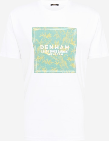 DENHAM T-Shirt 'COBY' in Weiß: front