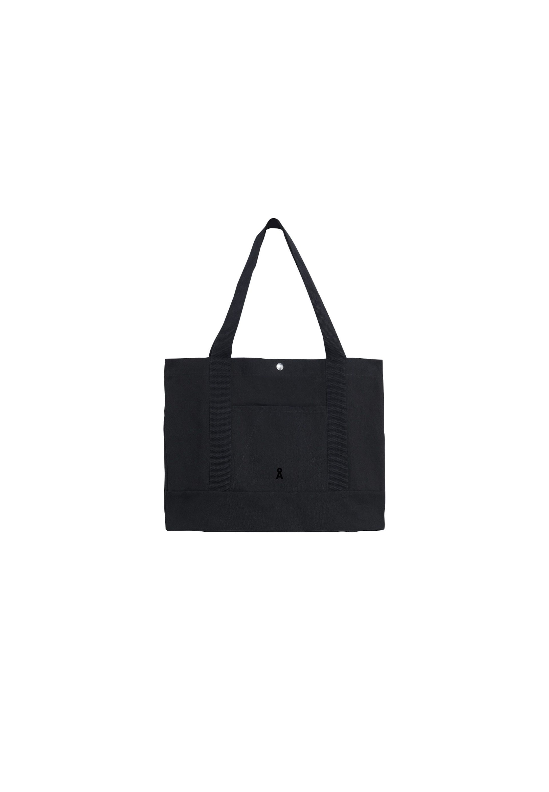 ARMEDANGELS XXL TOTE BAG in Schwarz: Vorderseite