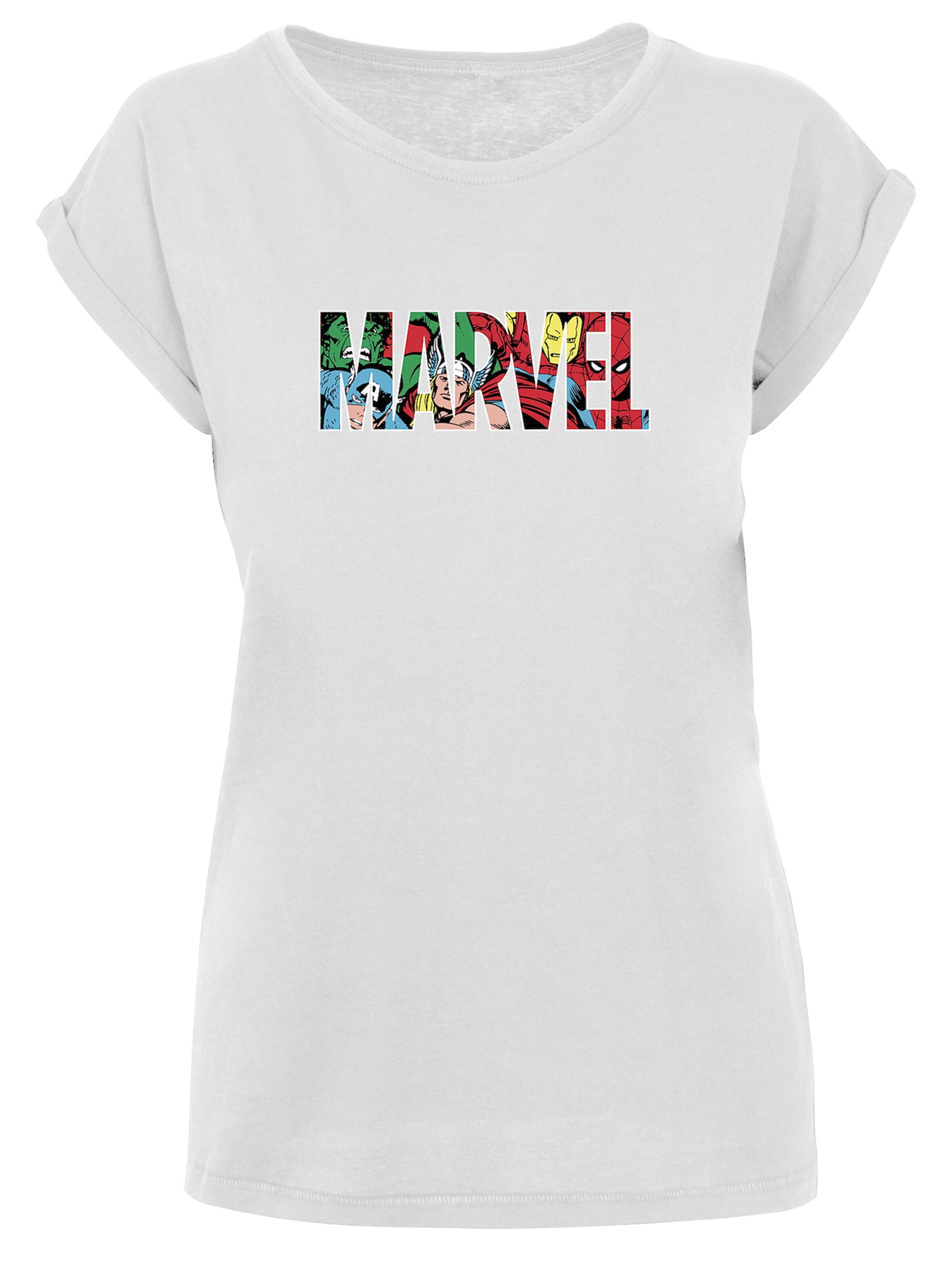 T-shirt 'Avengers ' F4NT4STIC en blanc : devant