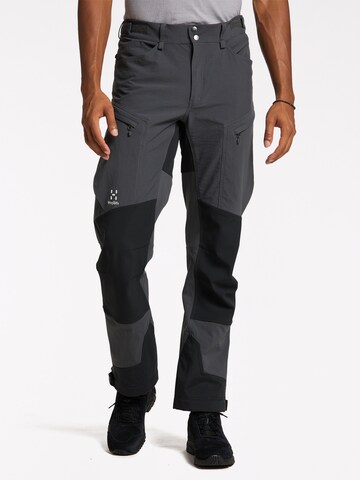 Haglöfs Regular Outdoor Pants in Grey: front