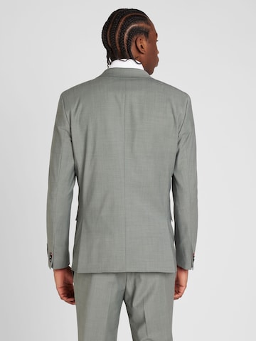 HUGO Slim fit Suit 'Arti Hesten' in Grey