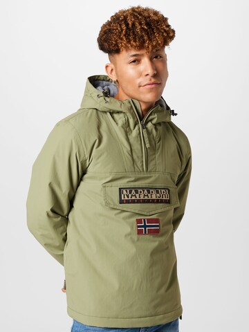 NAPAPIJRI Between-Season Jacket 'RAINFOREST' in Green: front