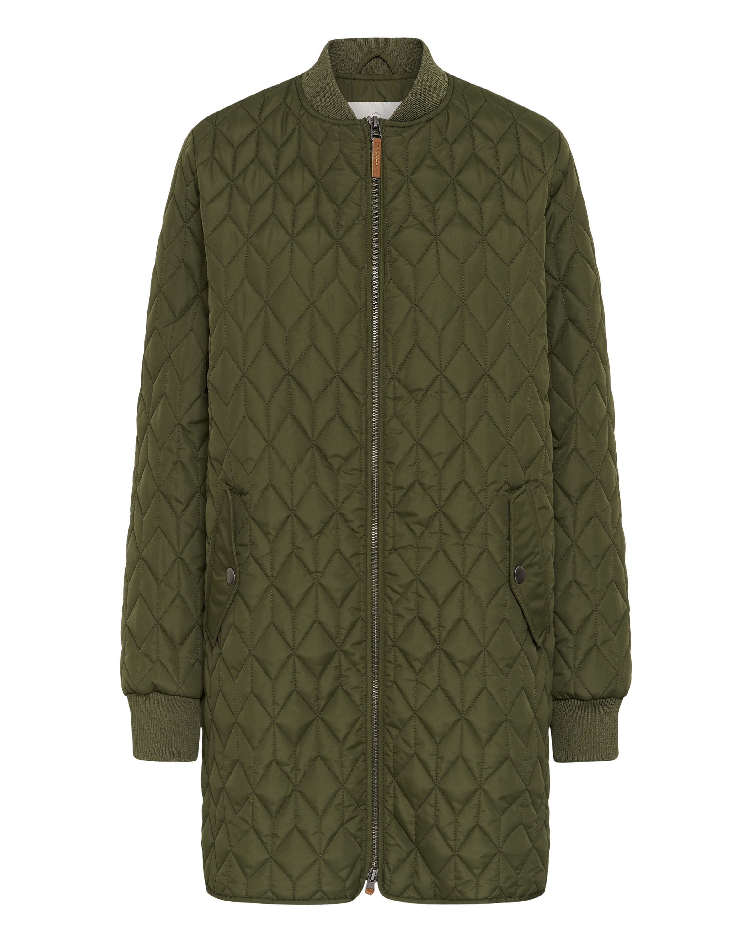 Kaffe Between-season jacket in Green: front