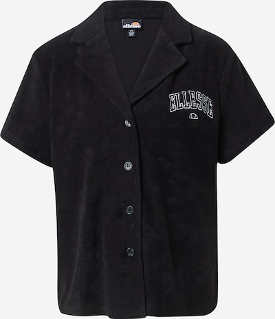 ELLESSE Shirt 'Poldi' in de kleur Zwart / Wit, Productweergave
